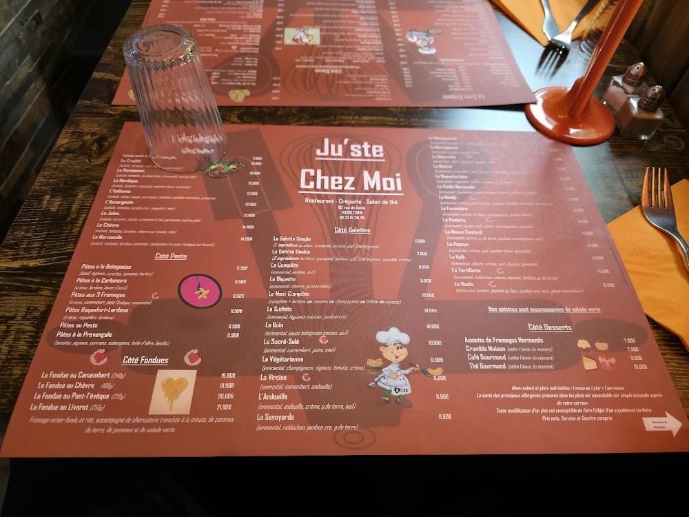 Ju'ste Chez Moi - Menu Image 3